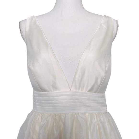 Sachin Babi BHLDN Carmina Bow Dress Ivory Size 8 NEW - Picture 8 of 16